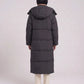 Maxi Oversized Hooded Puffer Jacket with Poppers
