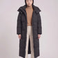 Maxi Oversized Hooded Puffer Jacket with Poppers