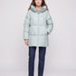 Mid-Length Puffer Jacket with Oversized Funnel Hood