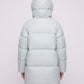 Mid-Length Puffer Jacket with Oversized Funnel Hood