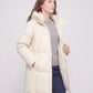 Mid-Length Puffer Jacket with Oversized Funnel Hood