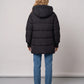 Mid-Length Hooded Puffer Jacket with Patch Pockets
