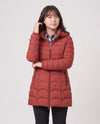 Fitted Mid-Length Hooded Puffer Jacket