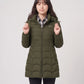 Fitted Mid-Length Hooded Puffer Jacket