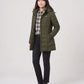 Fitted Mid-Length Hooded Puffer Jacket