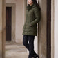 Fitted Mid-Length Hooded Puffer Jacket
