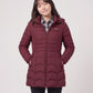 Fitted Mid-Length Hooded Puffer Jacket