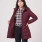 Fitted Mid-Length Hooded Puffer Jacket