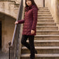 Fitted Mid-Length Hooded Puffer Jacket