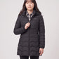 Fitted Mid-Length Hooded Puffer Jacket