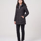 Fitted Mid-Length Hooded Puffer Jacket