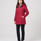 Fitted Mid-Length Hooded Puffer Jacket