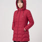 Fitted Mid-Length Hooded Puffer Jacket
