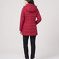 Fitted Mid-Length Hooded Puffer Jacket