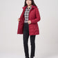 Fitted Mid-Length Hooded Puffer Jacket