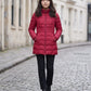 Fitted Mid-Length Hooded Puffer Jacket