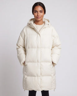Oversized Mid-Length Hooded Puffer Jacket