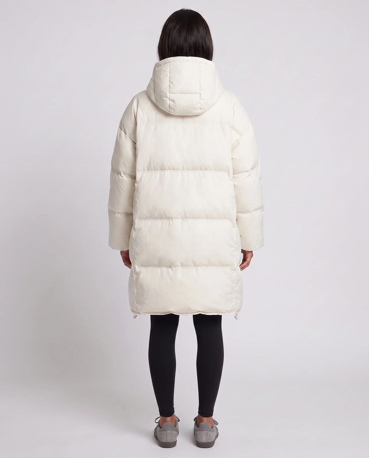 Oversized Mid-Length Hooded Puffer Jacket