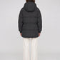 Mid-Length Parka-Style Puffer Jacket with Patch Pockets