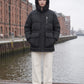 Mid-Length Parka-Style Puffer Jacket with Patch Pockets