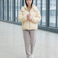 Short Oversized Puffer Jacket with Detachable Hood