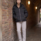 Short Oversized Puffer Jacket with Detachable Hood