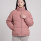 Short Oversized Puffer Jacket with Detachable Hood