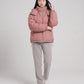 Short Oversized Puffer Jacket with Detachable Hood