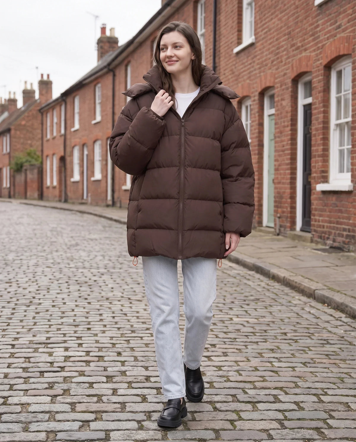 Oversized Hooded Puffer Jacket