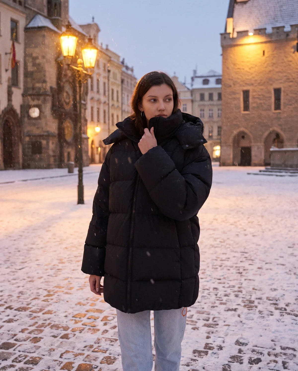 Oversized Hooded Puffer Jacket