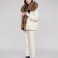 Oversized Puffer Jacket with Faux Fur Shawl Collar