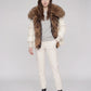 Oversized Puffer Jacket with Faux Fur Shawl Collar