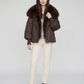 Oversized Puffer Jacket with Faux Fur Shawl Collar