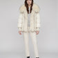 Oversized Puffer Jacket with Faux Fur Shawl Collar