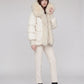 Oversized Puffer Jacket with Faux Fur Shawl Collar