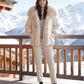 Oversized Puffer Jacket with Faux Fur Shawl Collar