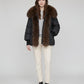 Oversized Puffer Jacket with Faux Fur Shawl Collar