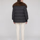 Oversized Puffer Jacket with Faux Fur Shawl Collar