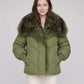 Oversized Puffer Jacket with Faux Fur Shawl Collar
