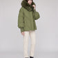 Oversized Puffer Jacket with Faux Fur Shawl Collar
