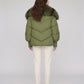 Oversized Puffer Jacket with Faux Fur Shawl Collar
