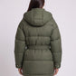 Oversized Hooded Puffer Jacket with Belt