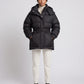 Oversized Hooded Puffer Jacket with Belt