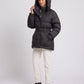 Oversized Hooded Puffer Jacket with Belt