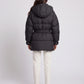 Oversized Hooded Puffer Jacket with Belt