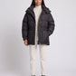 Oversized Hooded Puffer Jacket with Belt