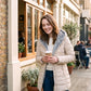 Mid-Length Fleece-Lined Puffer Jacket with Hood