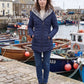 Mid-Length Fleece-Lined Puffer Jacket with Hood