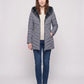 Mid-Length Fleece-Lined Puffer Jacket with Hood