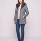 Mid-Length Fleece-Lined Puffer Jacket with Hood